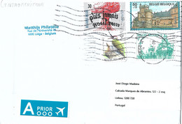 Belgique Cover To Portugal - Storia Postale