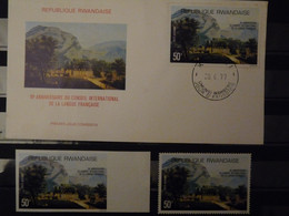 RWANDA : 1977 :  PA 11 ** + ND + FDC    - Cat.: 22€ - Autres & Non Classés