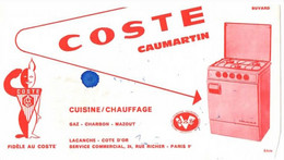 LACANCHE ( Cote D'OR ) Et PARIS - Appareils De Cuisine Et Chauffage " COSTE Caumartin " - Elektrizität & Gas