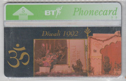 UNITED KINGDOM 1992 DIWALI - BT Emissions Commémoratives