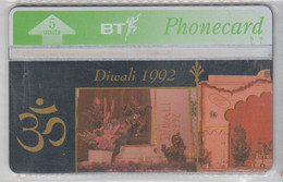 UNITED KINGDOM 1992 DIWALI - BT Commemorative Issues