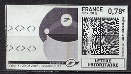 France - Frankreich Timbre Personnalisé Y&T N°MTEL LP20-01-0,78€  - Michel N°BS(?) (o) - Facteur - Printable Stamps (Montimbrenligne)