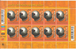 2001 South Africa World Conference Against Racism Miniature Sheet Of 10  MNH - Unused Stamps