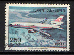 TURCHIA - 1973 - AEREO IN VOLO - USATO - Luchtpost