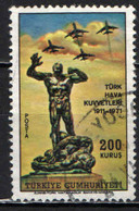 TURCHIA - 1971 - MONUMENTO ALLA VITTORIA - USATO - Corréo Aéreo