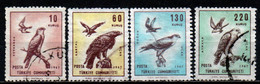 TURCHIA - 1967 - UCCELLI DA PREDA: AQUILA E FALCO - USATI - Posta Aerea