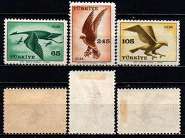 TURCHIA - 1959 - Cranes, Hawk- MH - Poste Aérienne
