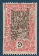 France Colonies Françaises Congo N°40 2Fr  Essai Dentelé 2 Cotés ! Sur Papier Carton Rose Carminé Et Marron Rare ! - Neufs