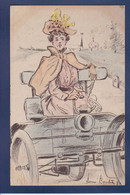 Cpa Voiture Automobile Boutet Henri Art Nouveau Non Circulé Femme Woman - Boutet