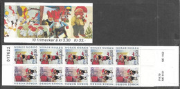Norway   1992   Sc#1032b  Christmas Set Booklet MNH  2016 Scott Value $15 - Weihnachten