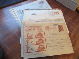 Sowjetunion UdSSR GA Bildmschläge Ca. 1920er - 80er Jahre Insg. 57 Stück Fast Alles Nach Polen Gelaufen! Auch R-Briefe - Sammlungen