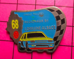 1615b Pin's Pins / Beau Et Rare / THEME : AUTOMOBILES / RALLYE FINALE REGIONAUX 91 LORRAINE ALSACE - Rallye