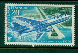 French Polynesia 1973 DC10 At Papeete Airport FU - Oblitérés