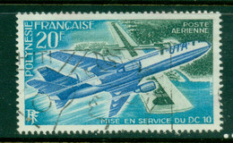 French Polynesia 1973 DC10 At Papeete Airport FU - Oblitérés