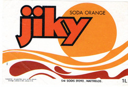 Etiquette Soda Orange Jiky 59392 Wattrelos Be - Other