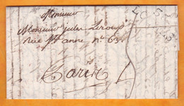 1830 - Marque Postale 36 LOCHES Sur Lettre Pliée Avec Corresp 3 Pages Vers PARIS - Dateur En Arrivée - 1801-1848: Précurseurs XIX