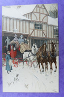 Fantasie Attelage Postkoets Deligence Illustr S.Wright. Edit M.M.Vienne M.Munk, Nr 478 Horse Cheval - Sonstige & Ohne Zuordnung