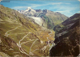 Gletsch Mit Grimsel Und Furkapass, Rhonegletscher, Galenstock - Lens