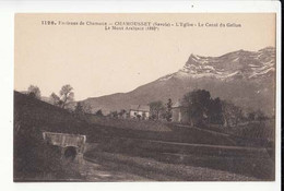 CPA France  73 - Chamousset - L'Eglise Le Canal Du Gellon - Le Mont Arclusaz - :Achat Immédiat - Chamoux Sur Gelon