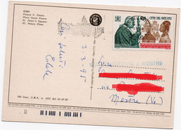 CITTA DEL VATICANO 1994 - VIAGGI DI GIOVANNI PAOLO II - BENIN - UGANDA - SUDAN - PIAZZA SAN PIETRO - Storia Postale