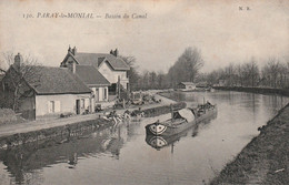 Paray Le Monial    Bassin Du Canal....peniche Et Lavandieres - Paray Le Monial
