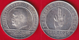 Germany / Weimar Republic 3 Mark 1929 G Km#63 AG "Constitution" - 3 Marcos & 3 Reichsmark