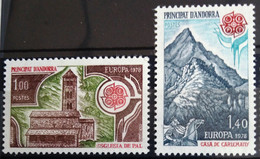 EUROPA 1978 - ANDORRE FRANCAIS                    N° 269/270                        NEUF** - 1978