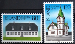 EUROPA 1978 - ISLANDE                   N° 483/484                        NEUF** - 1978