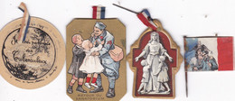 Médaille Carton Ww1 - Lot De 3 Médailles Carton + Drapeau  (1914-1917) - France