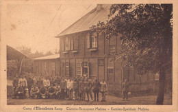 013573 "CAMP D'ELSENBORN KAMP - CANTINE -RESTAURANT MAHIEU - KANTIEN-SPEISHUIS MAHIEU"  ANIMATA.  CART  SPED 1932 - Elsenborn (Kamp)