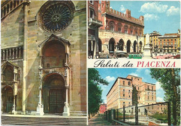 AB15 Saluti Da Piacenza - Panorama Vedute Multipla / Viaggiata 1972 - Piacenza