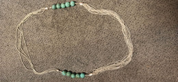 GRAND COLLIER Fantaisie "genre Turquoise" 88 Grammes - Colliers/Chaînes