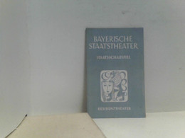 Bayerische Staatstheater Staatsschauspiel Residenztheater 1952/52 - Theater & Tanz