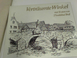 Verträumte Winkel. Quer-Gr.-4°. Deutscher, Englischer Und Französischer Text Auf Rot-farbigem Papier Mit 117 G - Deutschland Gesamt