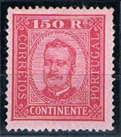 Portugal, 1892/3, # 77 A Dent. 13 1/2, Papel Porcelana, MH - Unused Stamps
