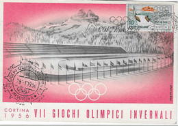 1956 Jeux Olympiques D'Hiver De Cortina D'Ampezzo : Patinage De Vitesse :stade De Misurina. - Inverno1956: Cortina D'Ampezzo