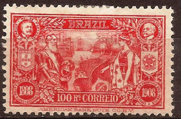 Brasil - Fx. 335 - Yv. 143 - Apertura De Puertos Al Comercio Exterior - 1908 - * - Unused Stamps