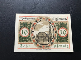 Notgeld - Billet Necéssité Allemagne - 10 Pfennig - Nesselwang   - Novembre 1918 - Ohne Zuordnung