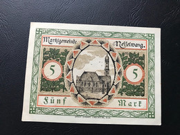 Notgeld - Billet Necéssité Allemagne - 5 Mark - Nesselwang   - Novembre 1918 - Unclassified