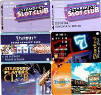 Lot De 6 Cartes : Stardust Resort & Casino : Las Vegas NV - Casinokarten