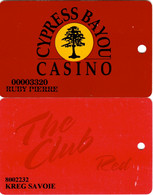 Lot De 2 Cartes : Cypress Bayou Casino LA - Tarjetas De Casino
