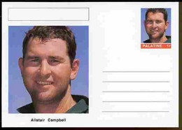 Palatine (Fantasy) Personalities - Alistair Campbell (cricket) Postal Stationery Card Unused And Fine - Cricket