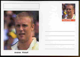 Palatine (Fantasy) Personalities - Andrew Flintoff (cricket) Postal Stationery Card Unused And Fine - Cricket