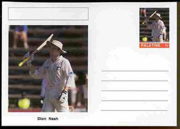 Palatine (Fantasy) Personalities - Dion Nash (cricket) Postal Stationery Card Unused And Fine - Cricket