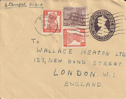 Inde Entier Postal Pour L'Angleterre 1951 - Covers