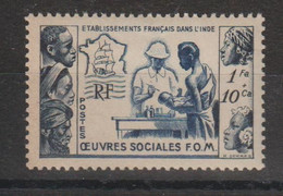 Inde 1950 Oeuvres Sociales 254, 1 Val * Charnière MH - Unused Stamps