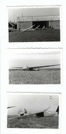 Saint-Hubert  Planeurs  1953        3 Photos  9 X 6,5 Cm - Saint-Hubert