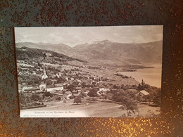 SUISSE  VEVEY VUE GENERALE LA DENT DE JAMAN LES ROCHERS DE NAYE ET LES TOURS D'AI - Roche