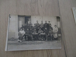 Carte Photo 34 Hérault Bédarieux à Confirmer Militaires à La Terrasse D'un Café - Bedarieux