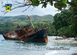 Solomon Islands Guadalcanal Shipwreck New Postcard Salomonen AK - Solomon Islands